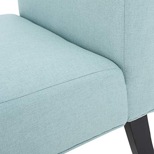 Sillón Plush Tapizado Azul Claro miniatura 5