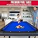 GoSports 6 ft or 7 ft Billiards Table - Portable Pool Table - Includes Full Set of Balls, 2 Cue Sticks, Chalk, and Felt Brush; Choose Your Size and Color