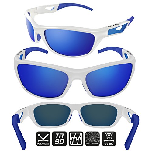 BLUPOND Polarized Sports Sunglasses for Men - TR90 Unbreakable Frames for Golf Cycling Driving - Scout3