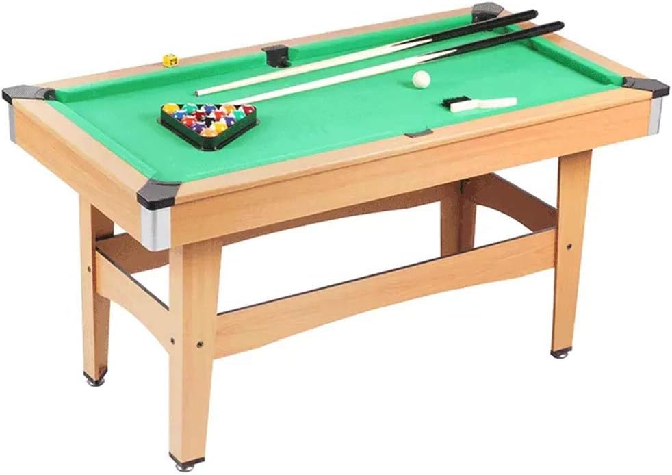 YGO Billiards Table Pool Table for Kids and Adults Indoor Game with Game Balls, Sticks, Chalk, Brush and Triangle: Home & Kitchen