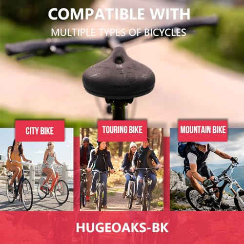 Bike Seats for Men and Women, Comfortable Bicycle Seat, Bike Saddle, Bike Seats for Mountain Bike, Road Bike, Exercise Bike, DH, BMX