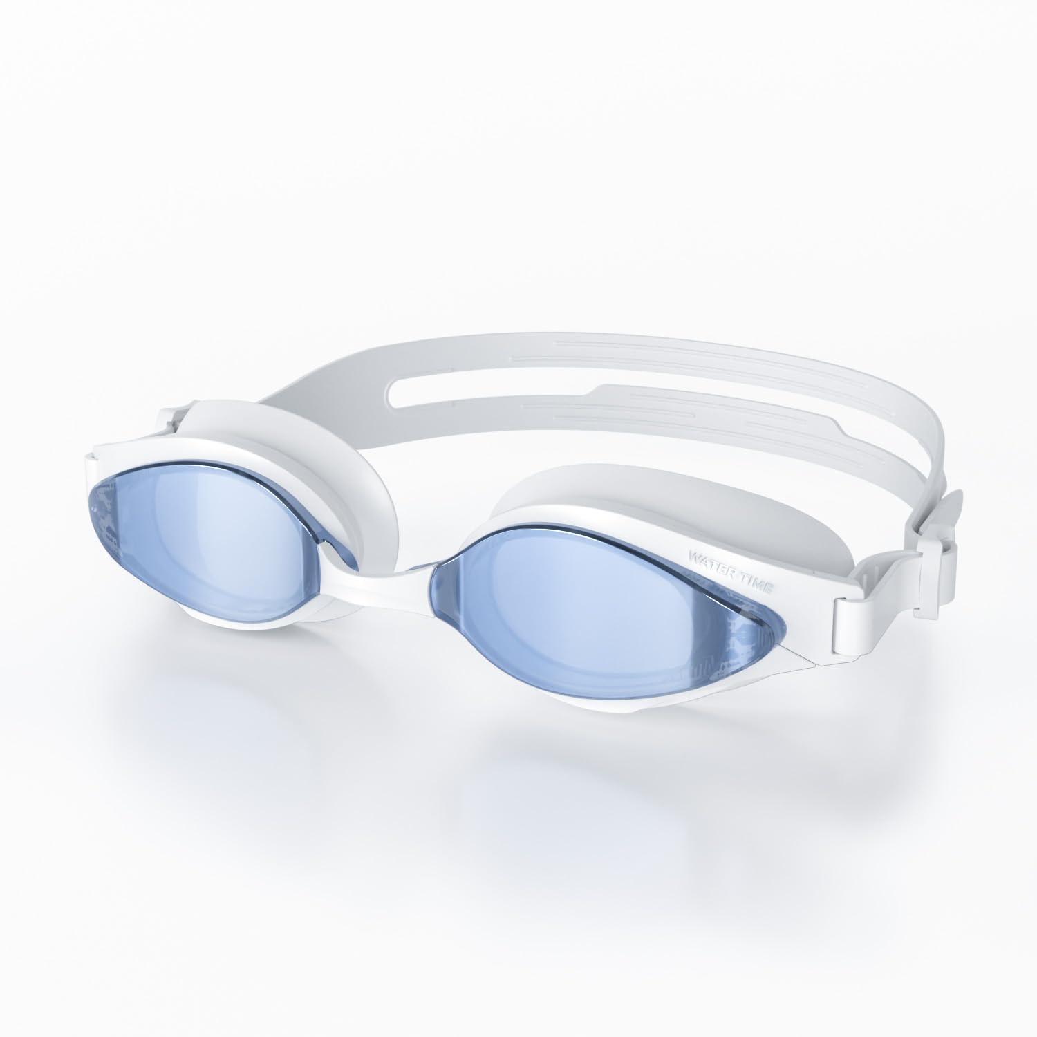WATER TIME REVO Swim Goggles Anti-Fog Soft Silicone Leak-Proof, White