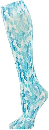 Hocsocx Blue Ice Socks Performance Liner Moisture-Wicking Protection for Field Hockey, Ice Hockey, Lacrosse, and Soccer