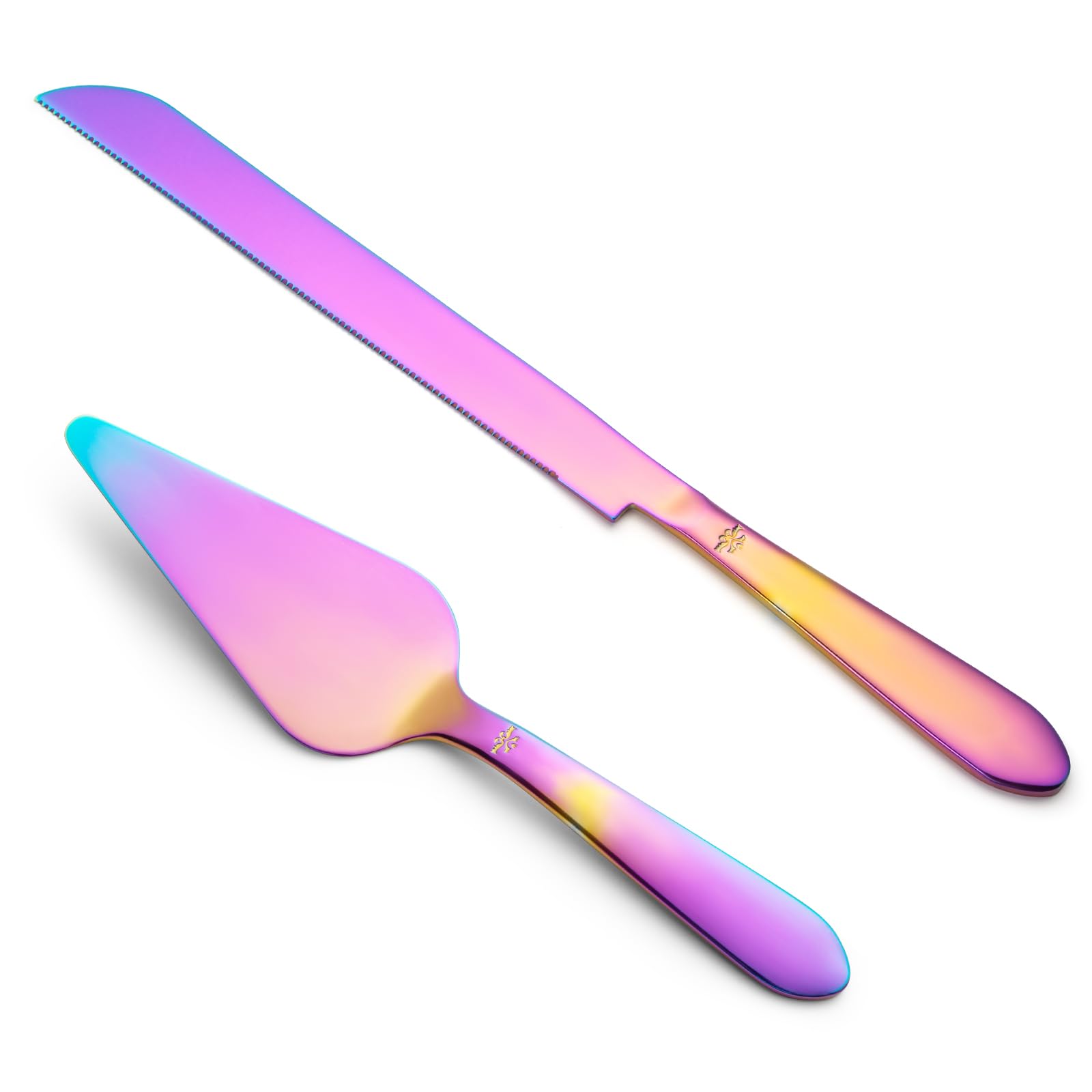 Gold Wedding Cake Knife & Server Set - Eisinly -18