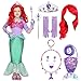 Spooktacular Creations Halloween Little Mermaid Costume for Girls, Sequin Mermaid Dress Set, Light Purple Princess Dress for Toddler Dress-Up, Cosplay Party (Small, 5-7 yrs)