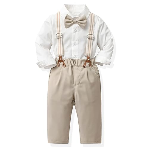 CORATED Toddler Dress Suits Baby Boys Clothes Sets Bowtie Shirts