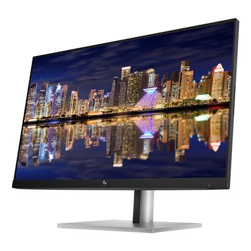 Image of HP EliteDisplay E24u G5 24 inch FHD LCD IPS Monitor, 2-Pack Bundle with Dual Monitor Stand, MK270 Wireless Keyboard and Mouse, Gel Wristpad