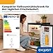 Exquisit Vollraumkühlschrank | 76 l Nutzinhalt, Energieeffizienzklasse E, 41 dB(A) | kompakt, LED-Innenbeleuchtung, manuelle Temperaturregelung, Glasablagen, Gemüseschublade | KS585-V-091E inoxlook