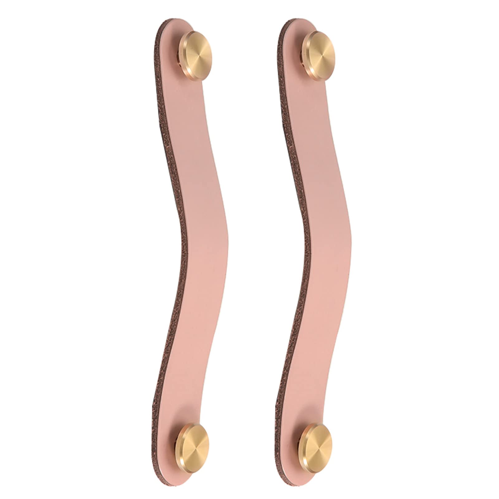 Opeximatun 10 Leather Drawer Handles, Leather Loop Cabinet Handles Multicolor Multiple Sizes 2 Pcs(,Hole Distance 96Mm)