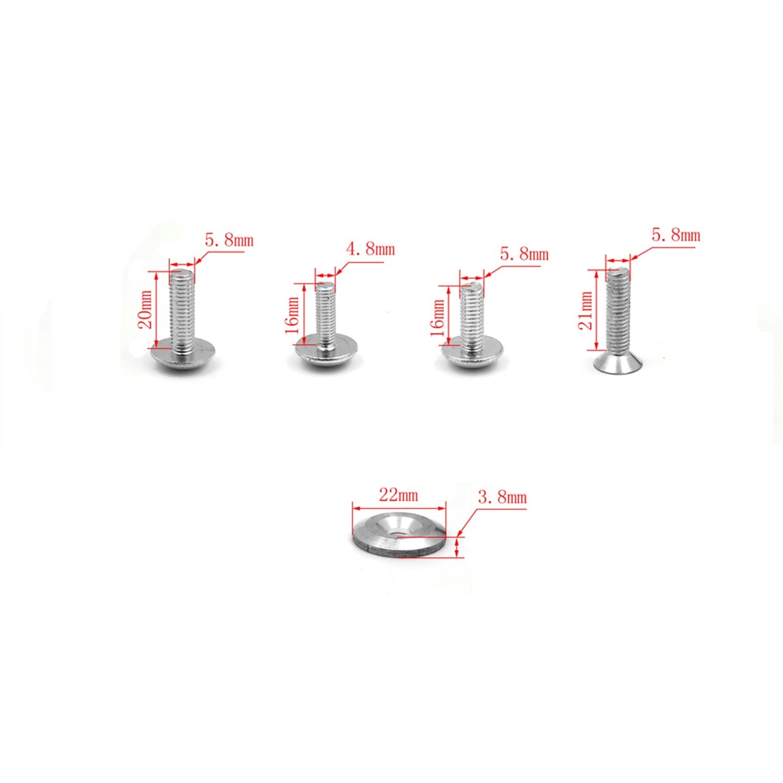 Amazon.com: FIGULI Bodywork Screws for Kawasaki for Ninja