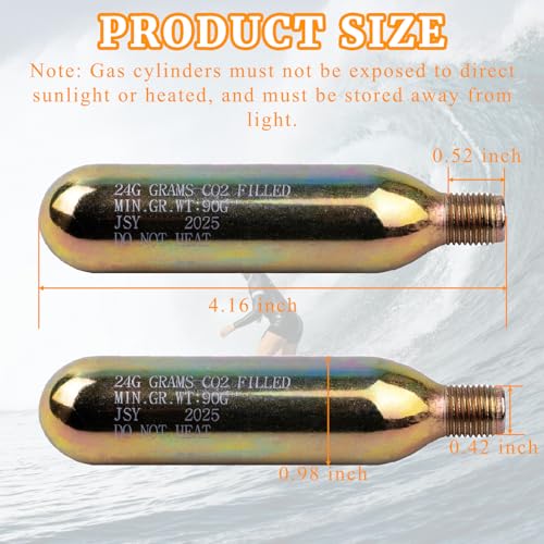 24 Gram CO2 Rearming Cylinder for Inflatable Jackets & Life Vests