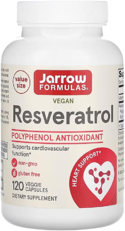Jarrow Formulas - Resveratrol | 100 mg for antioxidant Cell Protection - 120 Capsules