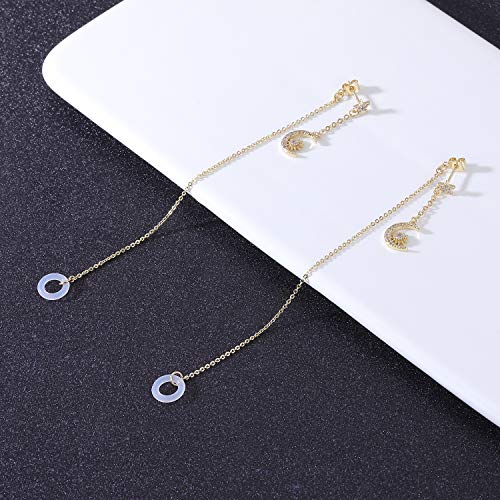Aoedej Anti-Lost Holder Earrings For Airpods 14K Gold Plated Wireless Earbuds Earrings Dangle Earring Wireless Earphone Holder Strap Compatible With Airpods Pro 1 & 2 (Ear Stud-1) #TOP5