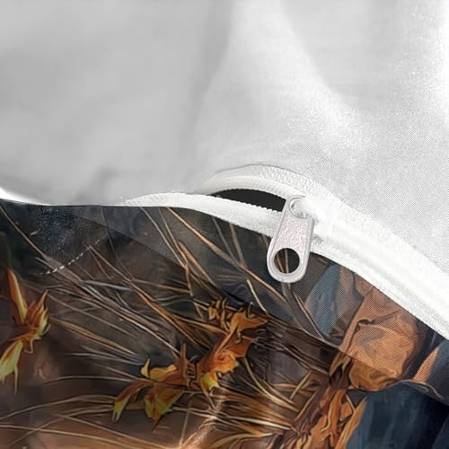 Parure de lit imprimé 3D microfibre hypoallergique 140x200 - 8