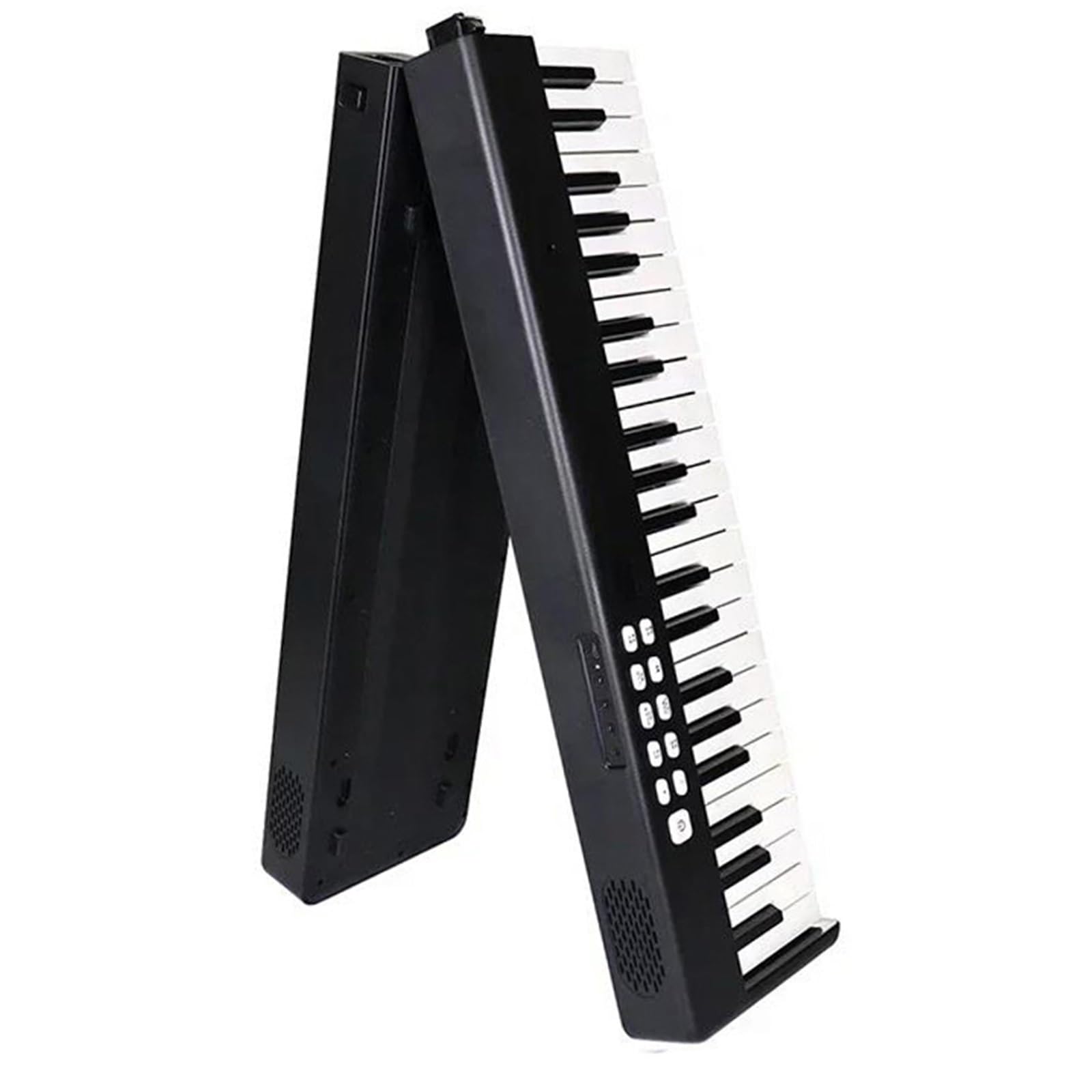 Pianino Elektroniczne 88 Klawiszowy Składany Cyfrowy Elektroniczny Kontroler Wielofunkcyjny Do Pianina(Black)