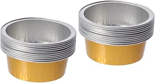 Beavorty 20 pcs wax melting bowl Wax Aluminium Melting Bowls waxing pot for wax body wax holder wax bean inner pot wax bean melting cup wax pot for hair mix wax pellets aluminum foil