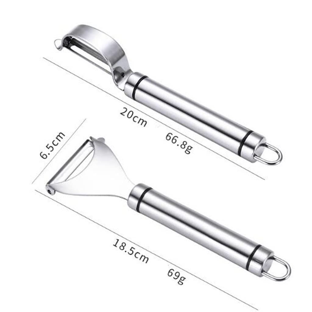 JFDBGU Stainless Steel Fruit Potato Peeler Sharp Vegetable Tool Metal Carrot Peeler(B)
