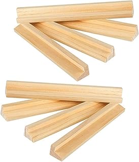 Alipis Domino Holders Accessories Wooden Domino Trays Set of 8, Domino Holders Organizer Letter Display Bases Domino Tiles Racks for Board Games Marine Corp Domino Supply