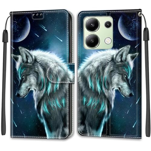 Cover per Xiaomi Redmi Note 13 4G Non per 5G con Slot per Schede Funzione Stand Flip Portafoglio Custodia Compatibile Note 13 4G Non per 4G