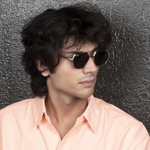 Image of Ted Smith Men's Women's UV Protection Metal Pilot Sunglasses