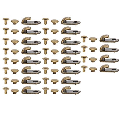 UPALDHOU Pièce de Fixation en Alliage de Bronze pour Chaussures de Randonnée, Accessoires de Chaussures Résistants à la Corrosion pour Vêtements D'enfants, Sacs et Plus
