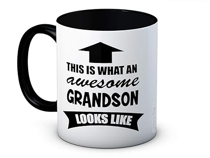 This is What an Awesome Grandson Looks Like - Ceramic Coffee Mug