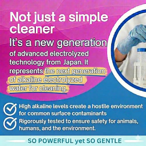 Image of Pet Cleaner & Deodorizer for Dogs & Cats | No-Rinse Electrolyzed Water | Safe | Clean Paws, Coat, Hot Spots & Pet Messes | Fragrance-Free, No Harsh Chemicals | Made in Japan