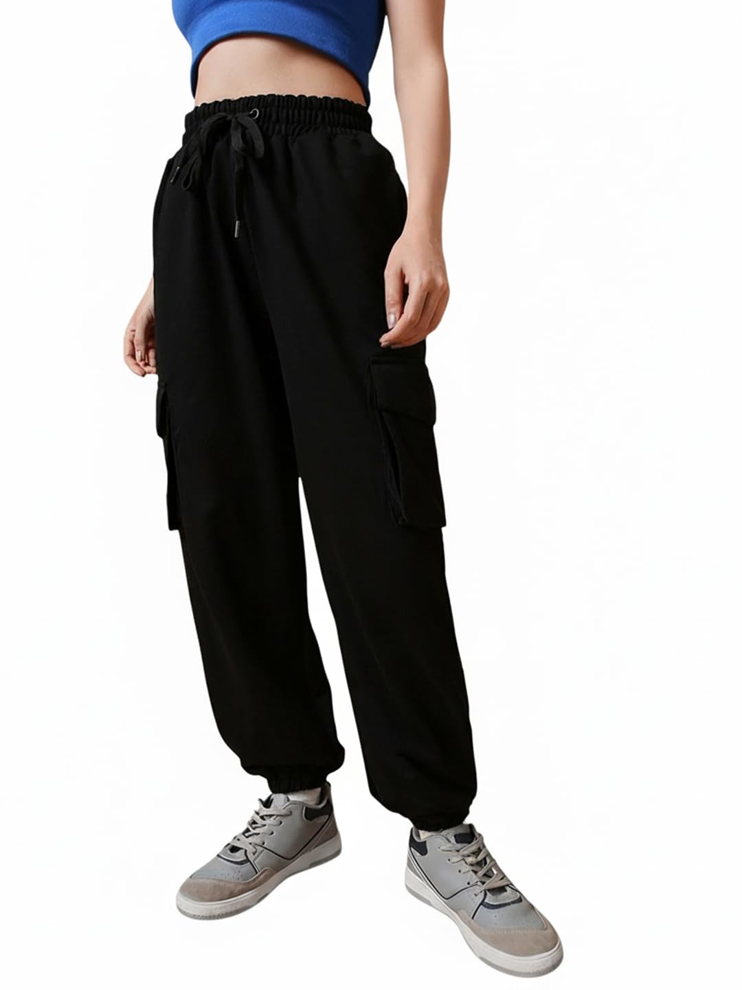 Bewakoof Air 1.0 Women's Terry Solid Super Loose Fit Joggers
