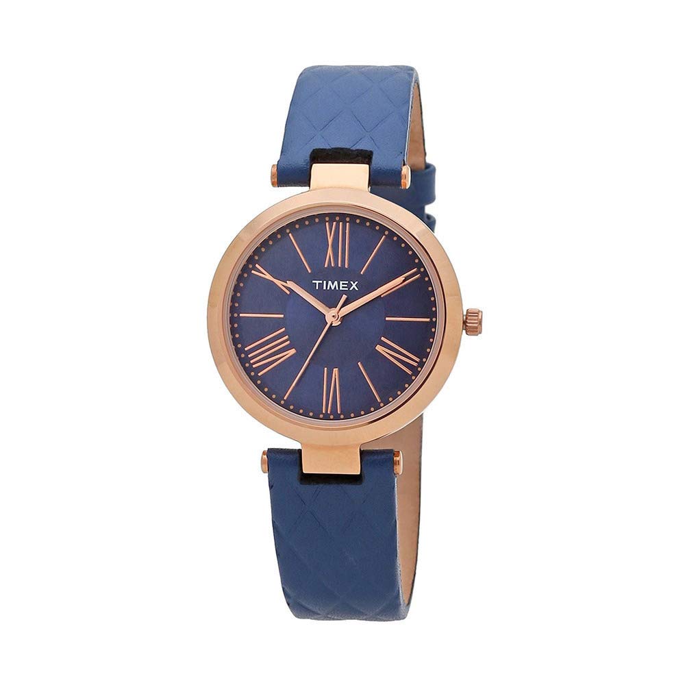 Timex Leather Analog Blue Dial & Band Womens Watch-TWEL11803 (B07B9L4XLK) Amazon Price History, Amazon Price Tracker