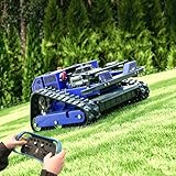 Robot Tosaerba telecomandato su ciniglia, dotato di lama da neve, 4 x 4, ibrido di olio-elettrico, per terreni incidenti e decespugliamento