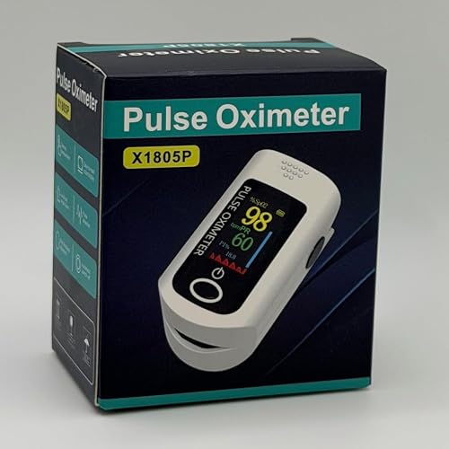 X1805P Fingertip Pulse Oximeter Blood Oxygen (O2) Saturation Monitor Pulse Ox w/Plethysmograph and Perfusion Index (PI) For Sports or Aviation Use - Thumbnail 7
