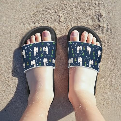 Children's Casual Slide Sandals Soft Sole Non-Slip Open Toe EVA Flat Sandals Vacation Summer Lightweight Slippers3