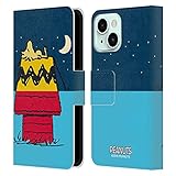 alquiler casa vacaciones asturias Producto oficial Peanuts Head Case Designs Licenciado Oficialmente Peanuts Woodstock Alquiler de casa Mitades y Risas Carcasa de Cuero Tipo Libro Compatible con Apple iPhone 13 Mini