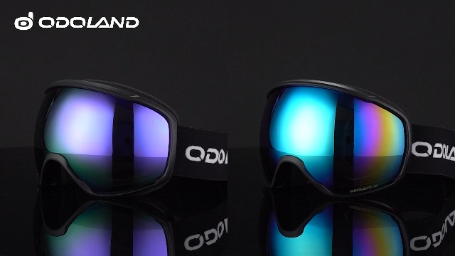 Lunettes de ski OTG, Lunettes de protection Lentille sphérique double couche, UV400 Coupe-vent