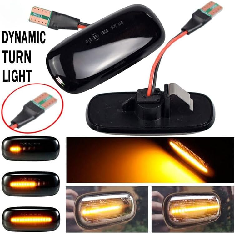 Car Turn Signal for Audi A3 S3 8L A8 D2 TT, Light Bulb Marker Indicator Blinker Lamp Waterproof Adjustable Tail Running Replacement Accessories