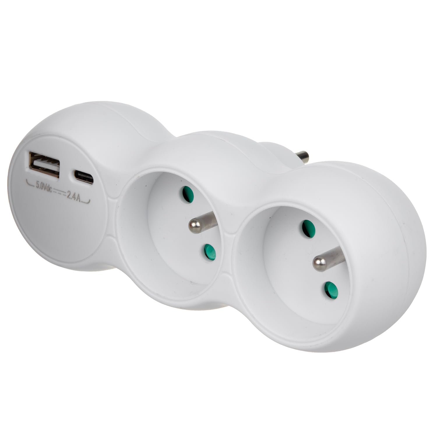 Maclean Current Outlet, Socket Splitter with 2 Sockets, 2x USB A/C, Type E, 2x16A, MCE339 E - Image 3