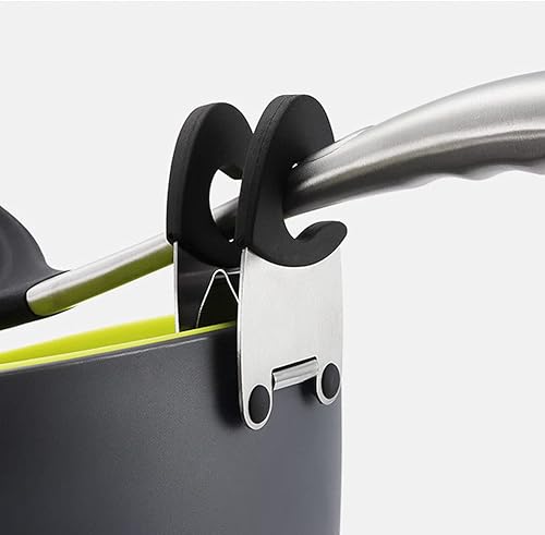 Miniatura 4 de Soporte para cuchara de olla, soporte de clip para olla, agarre de silicona antiquemaduras para cuchara, espátula, tenedor, utensilios de cocina,