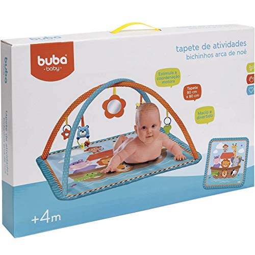 Tapete Atividades Bichinhos Arca de Noé, Buba, Colorido