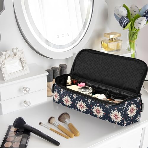 Bolsa organizadora de viaje para herramientas de cabello Boho Bohemian Marble resistente al calor para planchas y rizadores, accesorio portátil miniatura 7