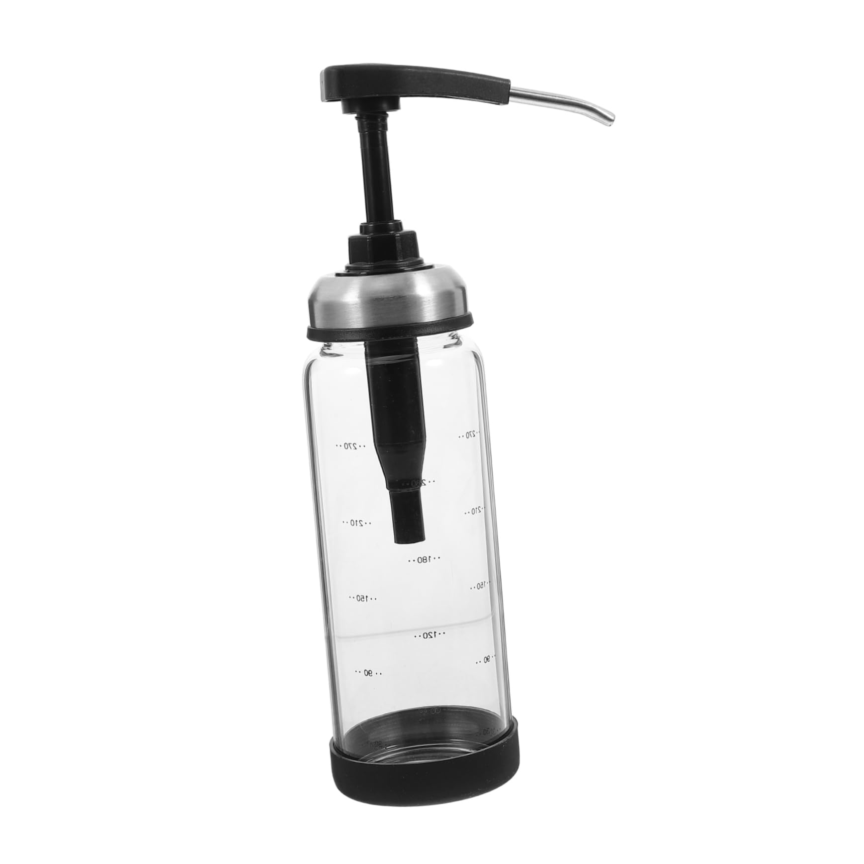 VICASKY Sauce Storage Bottle Black Salad Sauce Dispenser with Precision Control for Home Kitchen Restaurant for Ketchup Mustard Oil Vinegar and More