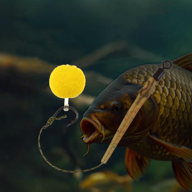 Set de 15 piezas para pesca de carpa con anzuelos miniatura 3
