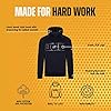 JCB - Horton Hoodie, X-Large - Made with 80% Cotton & 20% Polyester - Hoodies for Men Branding Details - Mens Clothes - Cordura Fabric Elbow Patches - 320gsm - Navy/Black #4