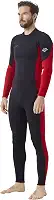 Roupa de mergulho masculina 3/2 mm neoprene mergulho surf natação trajes completos em água fria manter quente para esportes aquáticos