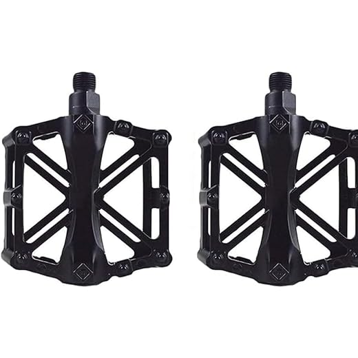 MTB Flat Pedals Set of 2 Black
