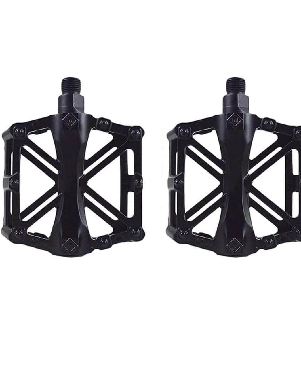 Aluminium Alloy MTB Cycles Flat Pedals Set of 2 PEC Right and Left (Black)-picture-20