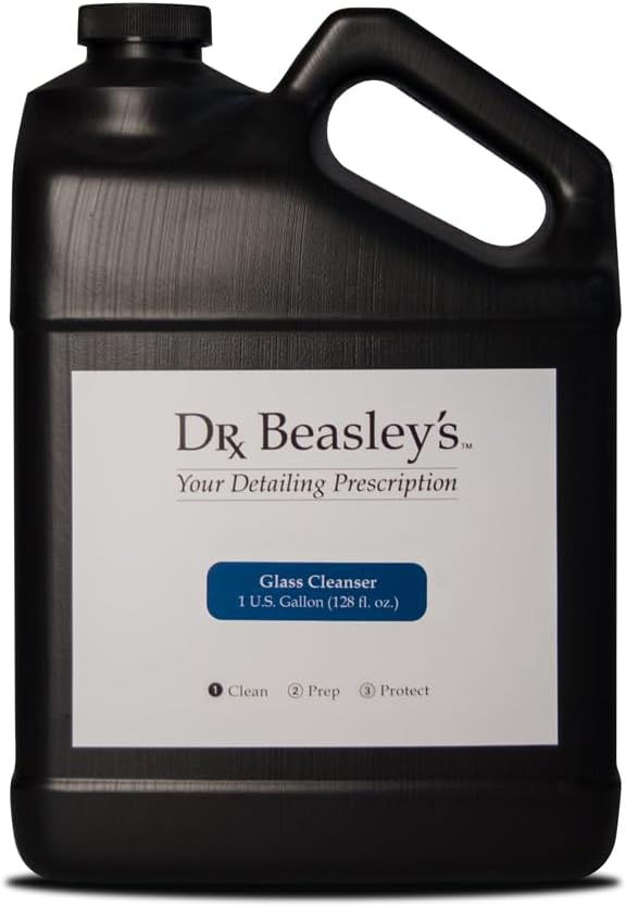 Dr. Beasley's Glass Cleanser for Autos - Extra Strength, pH Balanced, Cuts Through Messes, No Streaking or Residue, Enhanced Clarity, Fast Dry, 32 Fl Oz
