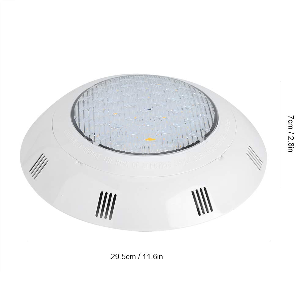 Wakects Teichlicht, an der Wand Montiertes LED-Licht 12 W 12 V Unterwasserlampenlicht, Aquarium-Brunnen-Teich-Pool-Unterwasserlandschaftslichtlampe