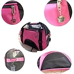 Cat Carrier,Soft-Sided Pet Travel Carrier for Cats,Dogs Puppy Comfort Portable Foldable Pet Bag Airline Approved (Small Rosered) - Image 5
