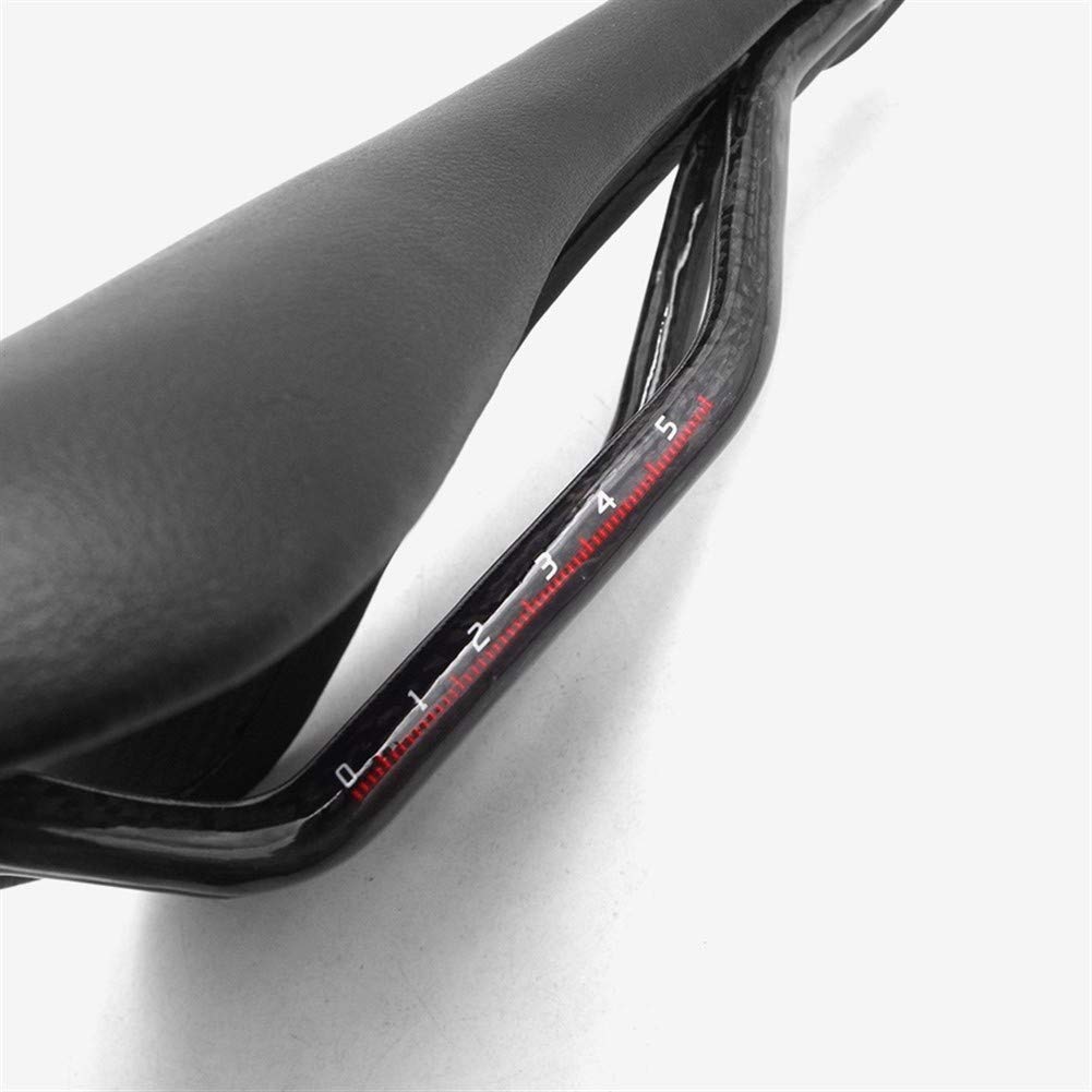 Seggiolino for Bici Interamente in Fibra di Carbonio, Sedile for Bici da Corsa Leggero for Uomo