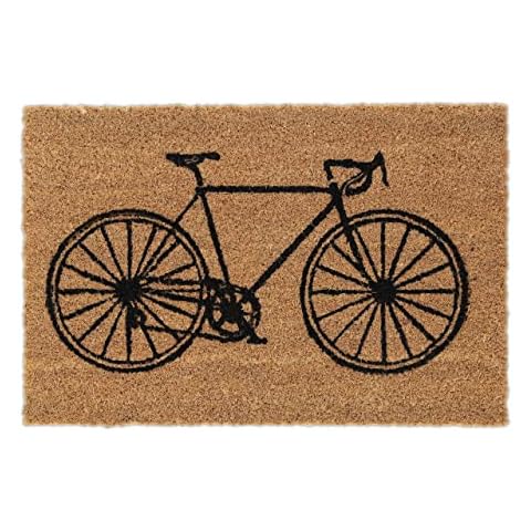 Relaxdays Coir Bicycle Doormat, 40 x 60 cm Cover